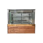 یخچال میوه 1.20 متری 3 طبقه انباردار نما چوب پارس گل