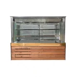 یخچال میوه 1.5 متری 3 طبقه انباردار نما چوب پارس