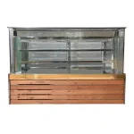 یخچال میوه 2 متری 3 طبقه انباردار نما چوب پارس گل